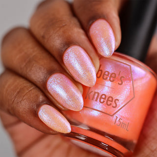 Image provided for Bee's Knees by a paid swatcher featuring the nail polish " The Phoenix Queen "