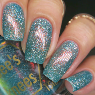 Image provided for Bee's Knees by a paid swatcher featuring the nail polish " The Twin Alders "