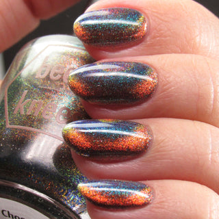 Image provided for Bee's Knees by a paid swatcher featuring the nail polish " Choose Life "