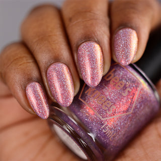 Image provided for Bee's Knees by a paid swatcher featuring the nail polish " Welcome to the Best Day of Your Life "