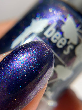 Image provided for Bee's Knees by a paid swatcher featuring the nail polish " The Body Remembers "