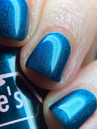 Image provided for Bee's Knees by a paid swatcher featuring the nail polish " Entirely Bewitching but so Odd "