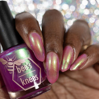 Image provided for Bee's Knees by a paid swatcher featuring the nail polish " Lamentation "