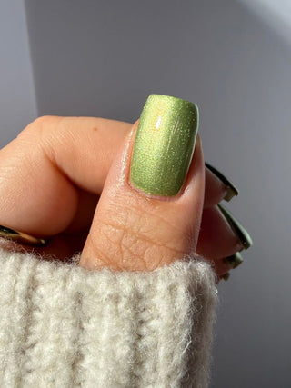 Image provided for Bee's Knees by a paid swatcher featuring the nail polish " This One is Declined "