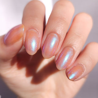 Image provided for Bee's Knees by a paid swatcher featuring the nail polish " Through Love, All is Possible "