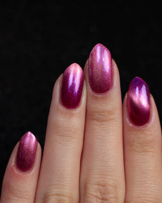 Image provided for Bee's Knees by a paid swatcher featuring the nail polish " The Sharper the Teeth "