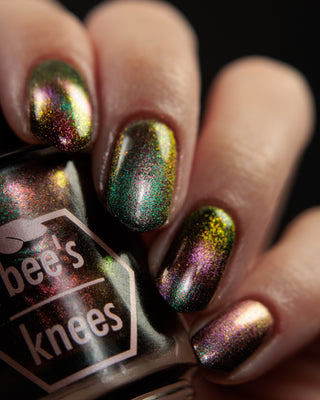 Image provided for Bee's Knees by a paid swatcher featuring the nail polish " That Goes Without Saying "