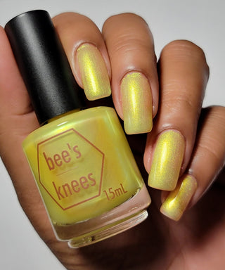 Image provided for Bee's Knees by a paid swatcher featuring the nail polish " Lightweaver "