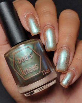 Image provided for Bee's Knees by a paid swatcher featuring the nail polish " Torrent "
