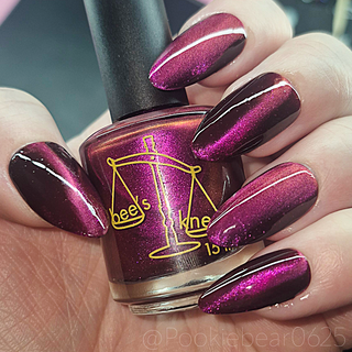 Image provided for Bee's Knees by a paid swatcher featuring the nail polish " What is Devotion Without Love? "