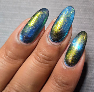 Image provided for Bee's Knees by a paid swatcher featuring the nail polish " I Will Change Your Destiny "