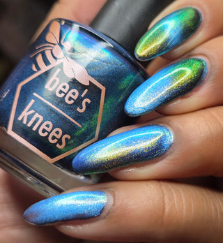 Image provided for Bee's Knees by a paid swatcher featuring the nail polish " I Will Change Your Destiny "