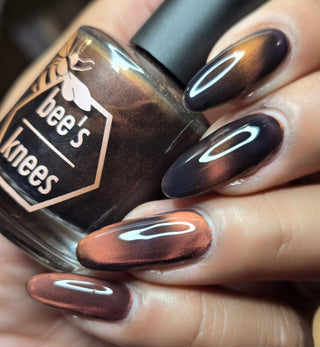 Image provided for Bee's Knees by a paid swatcher featuring the nail polish " That Word Means Everything to Him "
