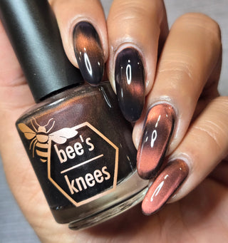Image provided for Bee's Knees by a paid swatcher featuring the nail polish " That Word Means Everything to Him "