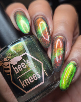 Image provided for Bee's Knees by a paid swatcher featuring the nail polish " Please Always Helps "