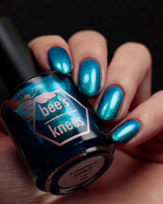 Image provided for Bee's Knees by a paid swatcher featuring the nail polish " Enchanted or Entitled? "