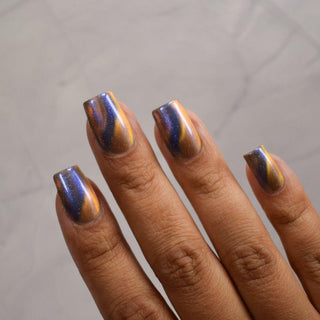 Image provided for Bee's Knees by a paid swatcher featuring the nail polish " Tether "
