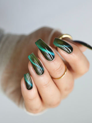 Image provided for Bee's Knees by a paid swatcher featuring the nail polish " This is Arkany "