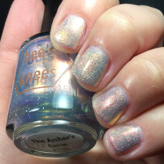 Image provided for Bee's Knees by a paid swatcher featuring the nail polish " The Archer's Curse "