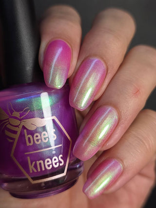 Image provided for Bee's Knees by a paid swatcher featuring the nail polish " Lamentation "