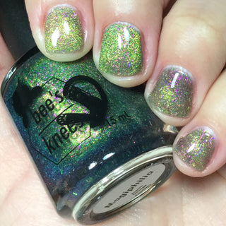 Image provided for Bee's Knees by a paid swatcher featuring the nail polish " Magiphilia "