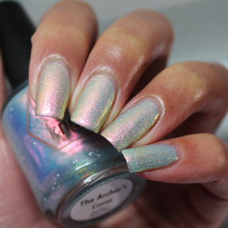 Image provided for Bee's Knees by a paid swatcher featuring the nail polish " The Archer's Curse "