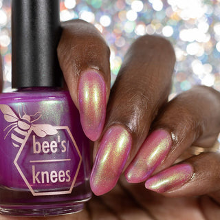 Image provided for Bee's Knees by a paid swatcher featuring the nail polish " Lamentation "