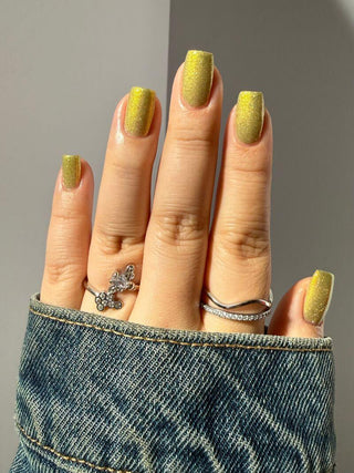 Image provided for Bee's Knees by a paid swatcher featuring the nail polish " Lord Percival the Second "