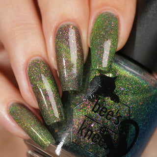 Image provided for Bee's Knees by a paid swatcher featuring the nail polish " Magiphilia "