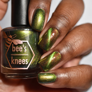 Image provided for Bee's Knees by a paid swatcher featuring the nail polish " Please Always Helps "