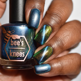 Image provided for Bee's Knees by a paid swatcher featuring the nail polish " I Will Change Your Destiny "