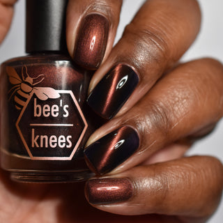 Image provided for Bee's Knees by a paid swatcher featuring the nail polish " That Word Means Everything to Him "