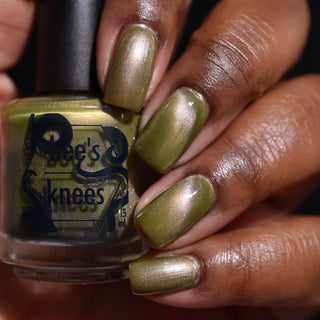 Image provided for Bee's Knees by a paid swatcher featuring the nail polish " Happy Tuesday "