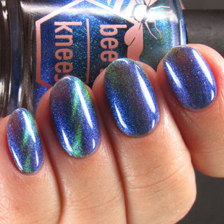 Image provided for Bee's Knees by a paid swatcher featuring the nail polish " In Seeking Life, I Created Death "