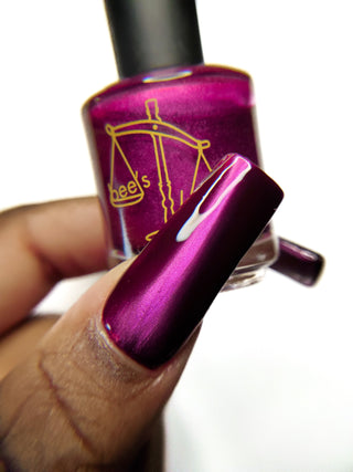 Image provided for Bee's Knees by a paid swatcher featuring the nail polish " What is Devotion Without Love? "