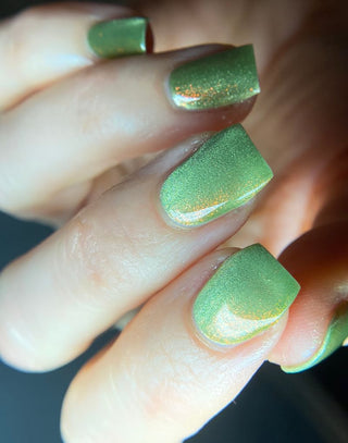 Image provided for Bee's Knees by a paid swatcher featuring the nail polish " This One is Declined "