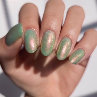 Image provided for Bee's Knees by a paid swatcher featuring the nail polish " I Will Be Your Undoing "