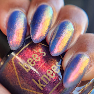 Image provided for Bee's Knees by a paid swatcher featuring the nail polish " Truth is Painful "