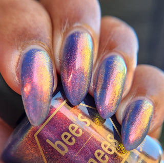 Image provided for Bee's Knees by a paid swatcher featuring the nail polish " Truth is Painful "