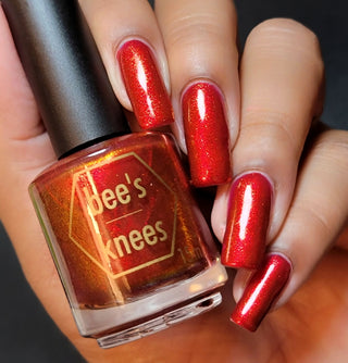 Image provided for Bee's Knees by a paid swatcher featuring the nail polish " Lies Are Comforting "