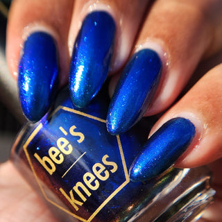 Image provided for Bee's Knees by a paid swatcher featuring the nail polish " You're Making Us Look Bad "