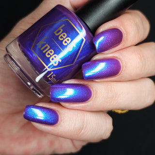 Image provided for Bee's Knees by a paid swatcher featuring the nail polish " Give It Back Tenfold "