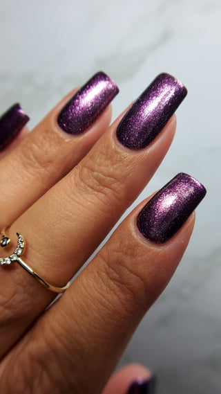 Image provided for Bee's Knees by a paid swatcher featuring the nail polish " Nevermore "