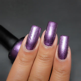 Image provided for Bee's Knees by a paid swatcher featuring the nail polish " Nevermore "