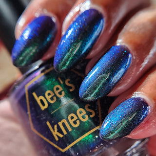 Image provided for Bee's Knees by a paid swatcher featuring the nail polish " Clarity "