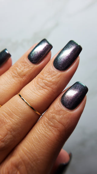 Image provided for Bee's Knees by a paid swatcher featuring the nail polish " Discord "