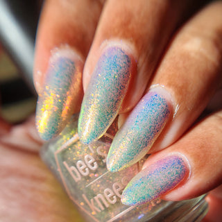 Image provided for Bee's Knees by a paid swatcher featuring the nail polish " Bewitched "