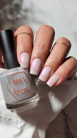 Image provided for Bee's Knees by a paid swatcher featuring the nail polish " Hope is a Difficult Thing to Kill "