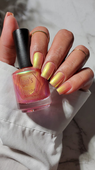 Image provided for Bee's Knees by a paid swatcher featuring the nail polish " Little Fox "