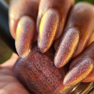 Image provided for Bee's Knees by a paid swatcher featuring the nail polish " Welcome to the Best Day of Your Life "